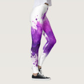 Paarse Splash Leggings (Rechts)