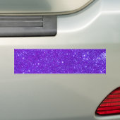 Paarse spleetglitter - Aangepast ontwerp Bumpersticker (Op auto)