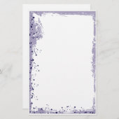 paarse spleten briefpapier (Voorkant / Achterkant)