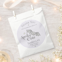 Paarse Spooky Schattigee Vleermuizen Baby Hallowee Bedankzakje