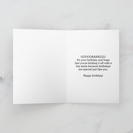 Paarse sport 14e verjaardag kaart (Binnen)