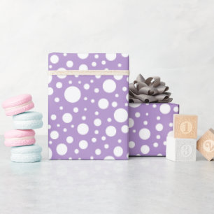 Paarse spots, verpakkingspapier cadeaupapier
