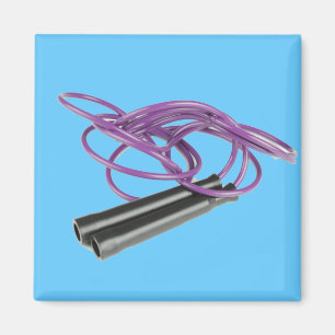 Paarse sprong touw magneet