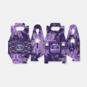 Paarse sprookjespot bedankdoosjes (Uitgevouwen)