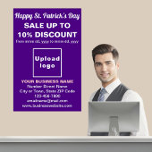 Paarse St. Patrick's Day Business Sale Poster