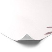 Paarse standaard aangepaste prijsopgave poster (Hoek)