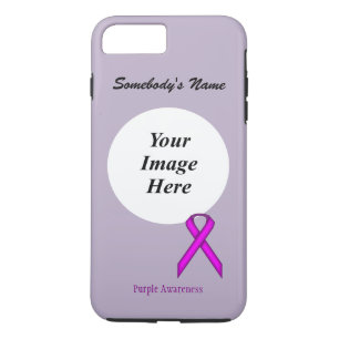 Paarse Standard Ribbon Tmpl van Kenneth Yoncich iPhone 8 Plus / 7 Plus Hoesje
