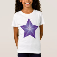 Paarse Star Girls T-Shirt