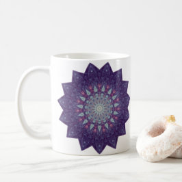 Paarse Star Mandala Koffiemok