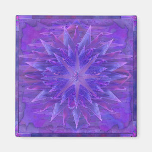 Paarse Star Mandala Magneet