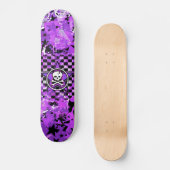 Paarse Star Skull Skateboard (Voorkant)