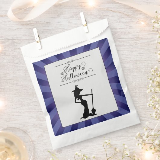 Paarse Starburst Heks Halloween Bedankzakje (Geknipt)