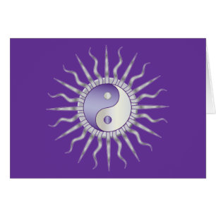 Paarse Starburst Yin Yang