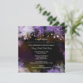 Paarse Starry Forest Charity fondsenwerving Kaart (Staand voorkant)