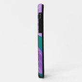 Paarse steenbloem met waterdruppels Case-Mate iPhone case (Achterkant/links)