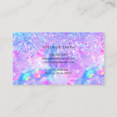 paarse steenslag visitekaartje (Achterkant)