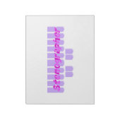 Paarse stembanden notitieblok (Gedraaid)