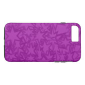 Paarse Ster Patroon Case-Mate iPhone Case (Achterkant (Horizontaal))