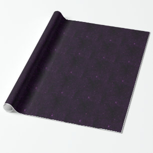 Paarse sterren cadeaupapier