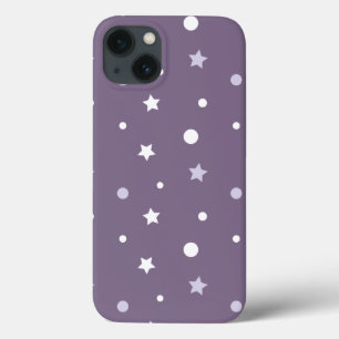 Paarse sterren iPhone 13 hoesje