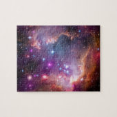 Paarse sterren Galaxy Space Astronomie Legpuzzel (Horizontaal)