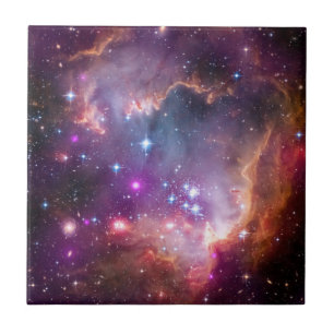 Paarse sterren Galaxy Space Astronomie Tegeltje