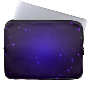 Paarse sterren laptop sleeve