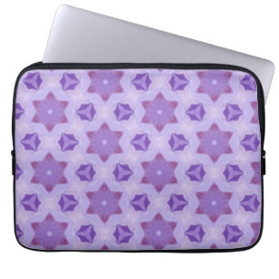 Paarse sterren laptop sleeve