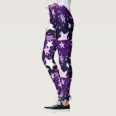Paarse sterren leggings (Links)