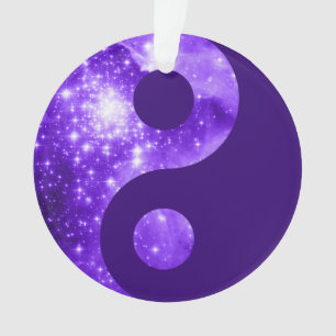 Paarse sterren Yin Yang-symbool Ornament