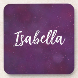 Paarse sterrenhemel bier onderzetter