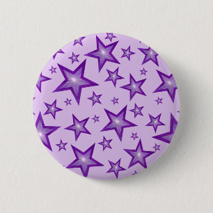 Paarse sterrenknop bleek paars ronde button 5,7 cm