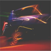 paarse sticker voor autodans (Voorkant)