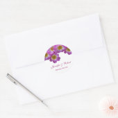paarse sticker voor bruiloft (Envelop)