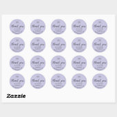 Paarse stijlvolle kleine bedrijven Dank u sticker (Vel)