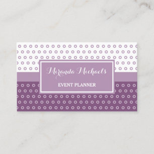 Paarse Stip Evenementenplanner Visitekaartje