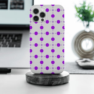 Paarse Stippen, Stippenpatroon, Stippen, Gestippel iPhone 15 Pro Max Hoesje