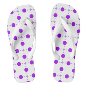 Paarse Stippen, Stippenpatroon, Stippen, Gestippel Teenslippers