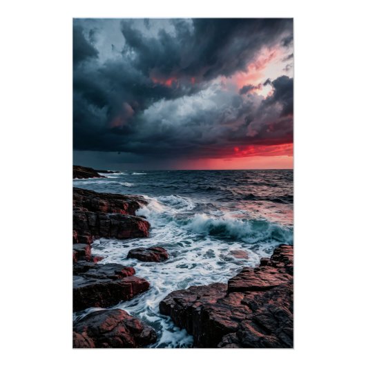 Paarse Storm Perfect Poster (Voorkant)