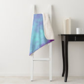 Paarse Stormen wolk effect Sherpa Blanket Deken (In situ)