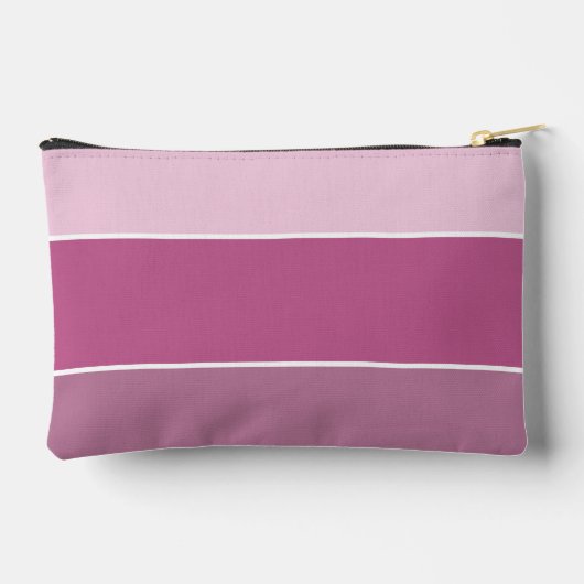 Paarse streep varsity monogram etui (Achterkant)