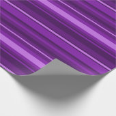 Paarse strepen cadeaupapier (Hoek)