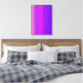 Paarse strepen canvas afdruk (Insitu (Slaapkamer))