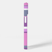 Paarse strepen Case-Mate iPhone case (Achterkant / Rechts)