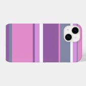 Paarse strepen Case-Mate iPhone case (Achterkant (horizontaal))