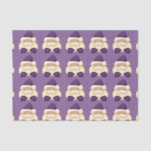 Paarse strepen en sinterklaas tissuepapier (Voorkant)