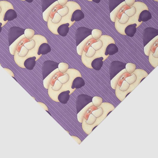 Paarse strepen en sinterklaas tissuepapier (Detail)