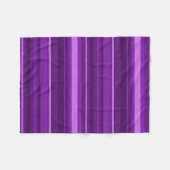 Paarse strepen fleece deken (Voorkant (Horizontaal))