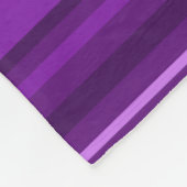 Paarse strepen fleece deken (Hoek)