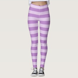 paarse strepen patroontrillingen leggings